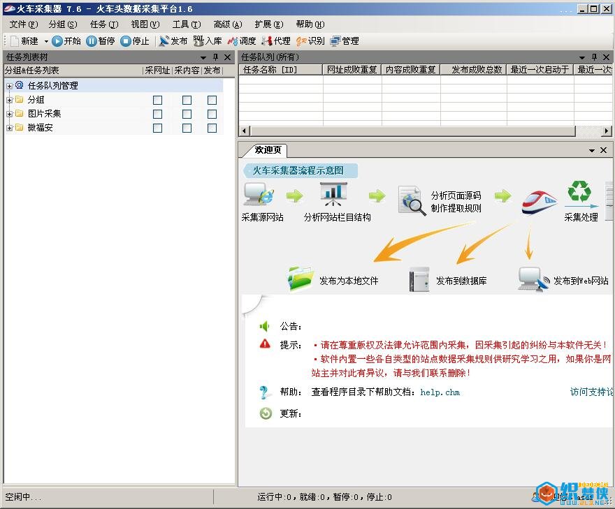 火车头7.6企业破解版-小白博客
